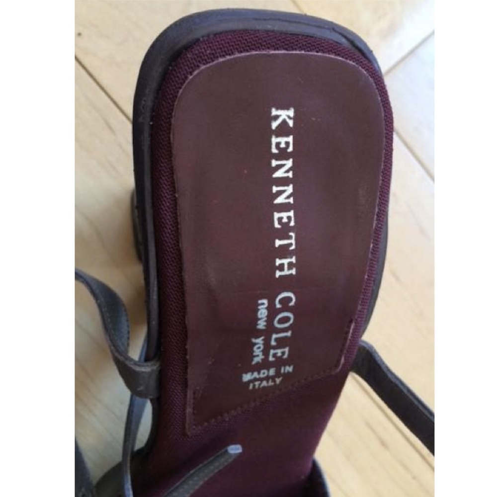Kenneth Cole Made in Italy Sandals Open Heels 8.5 - Picture 4 of 8